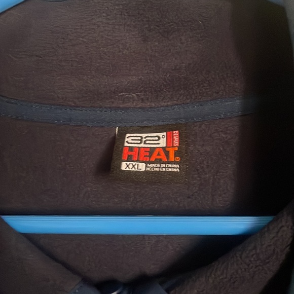 blue quarter button sweatshirt - Picture 3 of 3